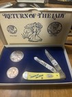 CASE XX USA RETURN OF THE LADY KNIFE 1988 SILVER EAGLE 1946 HALF DOLLAR — photo 1