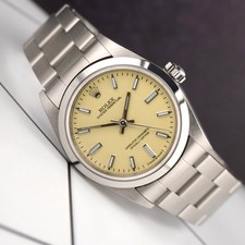 Rolex Oyster Perpetual 31mm Stainless Steel Beige Dial Watch Ref 67480 11