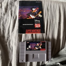 Maui Mallard in Cold Shadow (SNES, 1996) Cartridge & Manual