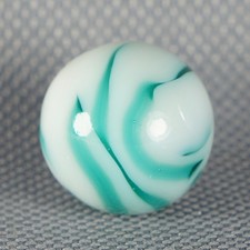 Vintage Marble: NM 5/8 Alley Agate Teal Swirl -One Killer Old Mib