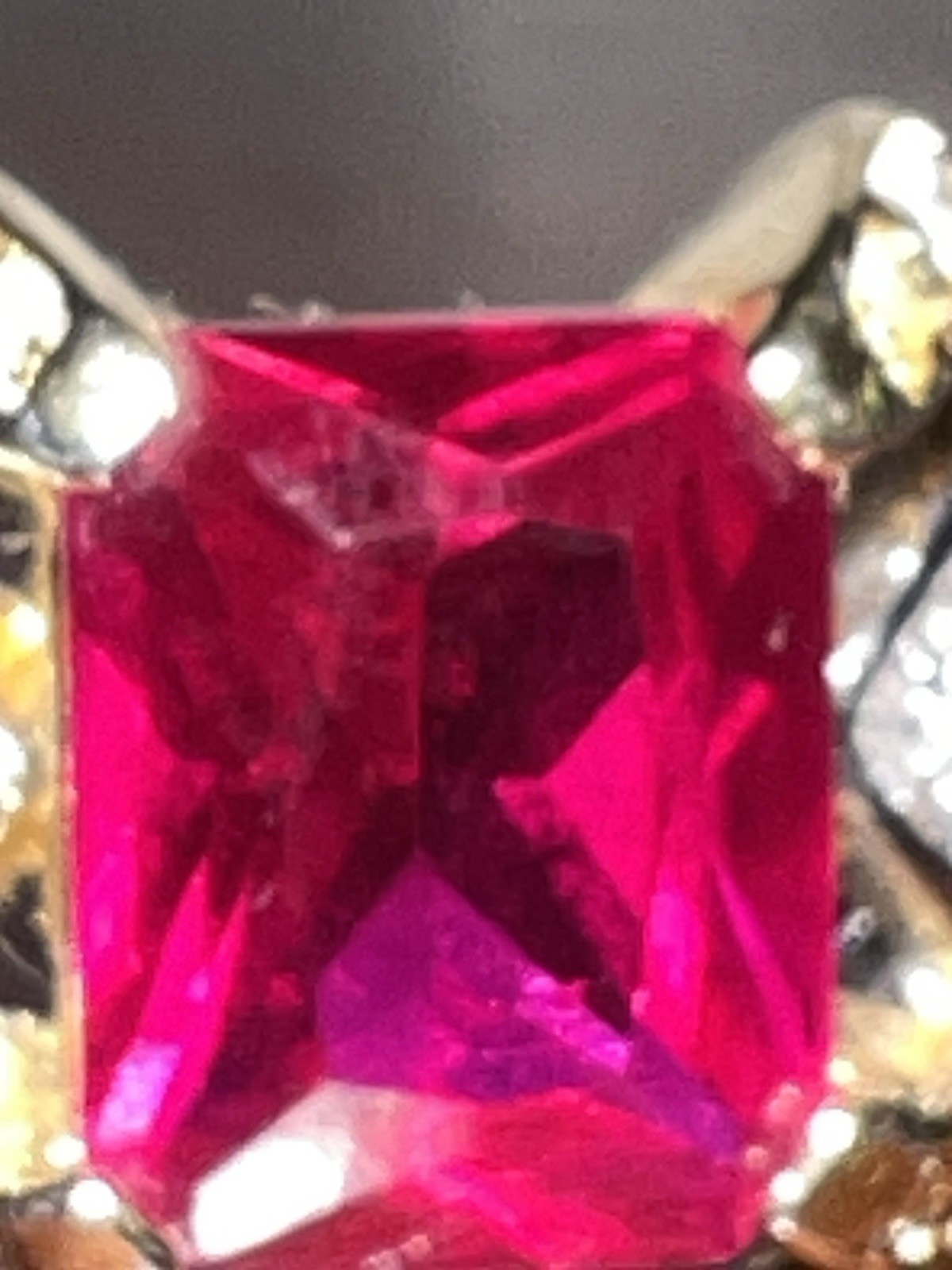 Large Ruby Sapphire Ring - image 3