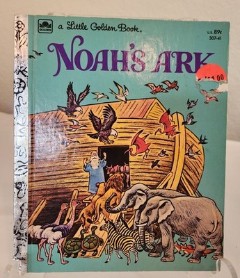 Vintage NOAH'S ARK a Little Golden Book 1969 Excellent Condition #307-41 USA