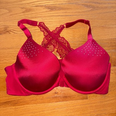 Ambrielle Limited Edition Red Lace Full Coverage Bra 40DD Adjustable Strap