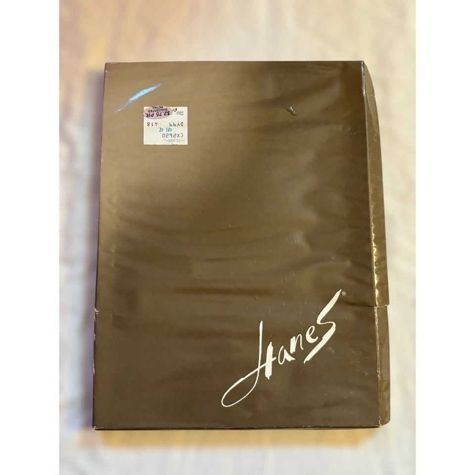 2 pares de medias de sandalia Hanes Cantrece vintage antiguas en apenas negro Foto 4 de 4