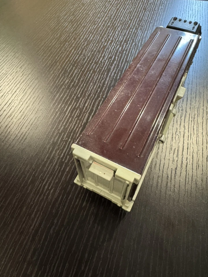 Vintage 1980s Tonka Livestock Semi Truck Cattle Trailer Brown Steel Toy 10.5” - Image 3 of 4