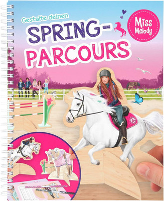 Depesche 10901 Miss Melody - Malbuch mit Bastelseiten, Gestalte deinen Spring-Pa