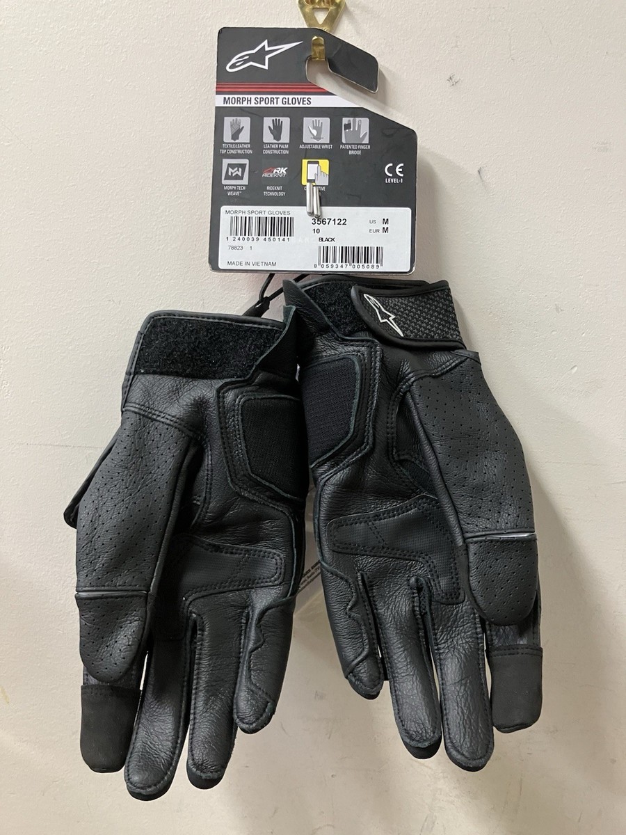 Alpinestars Morph Sport Gloves - Black - Men's Size Medium | eBay