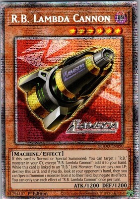 R.B. Lambda Cannon (Starlight Rare) DOOD-EN090 Doom of Dimensions 1st Edition