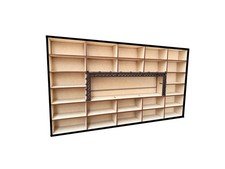 ALEJANDRO CORTES Collector's Display Case Storage Organizer Shelf 24 Space ...