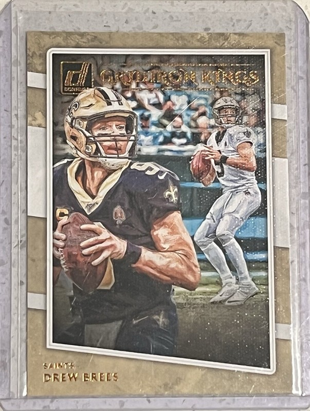 2020 Panini Donruss Gridiron Kings Drew Brees #GK-DB New Orleans Saints