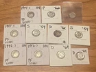 Roosevelt 90% Silver Dimes ~ Lot of 11 ~ Nice Coins ~ 1954-1997 D, P, & S Mints