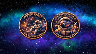 Space Series Discover the Unknown 5 oz Colorized Copper Round (PRE-ORDER)