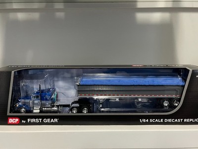 NEW 1/64 DCP 60-2230 BLUE PETERBILT 379 48'' W/ HOPPER BOTTOM NIB FRIEND TRUCKING