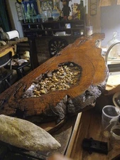 Wormey Chestnut Bar Top / Table Top and One of A Kind Handmade