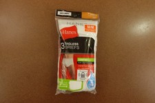 Hanes Mens Size Medium White Cotton Tagless Brief Underwear 3 Pack NWT