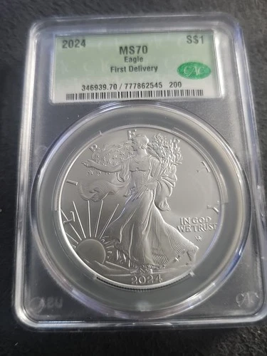 2024 Silver Eagle CAC MS70 First Delivery