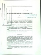 Sur les dépôts quternaires de la région dA...