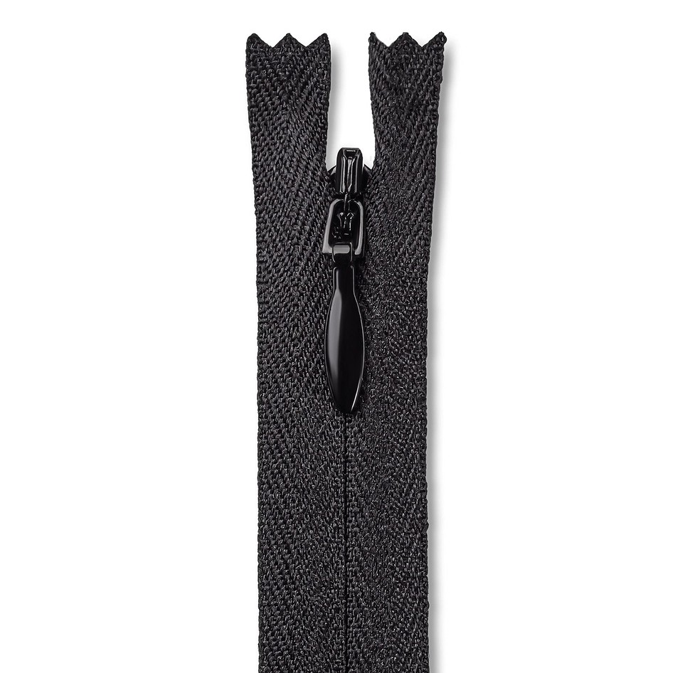 7 Inch Black Nylon Zipper Crafts Non Separating Zipper for Sewing Pouch ...