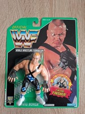 WWF Hasbro personaggio Ludvig Borga - MOC IMBALLO ORIGINALE - WWE WCW AEW Wrestling Green Card