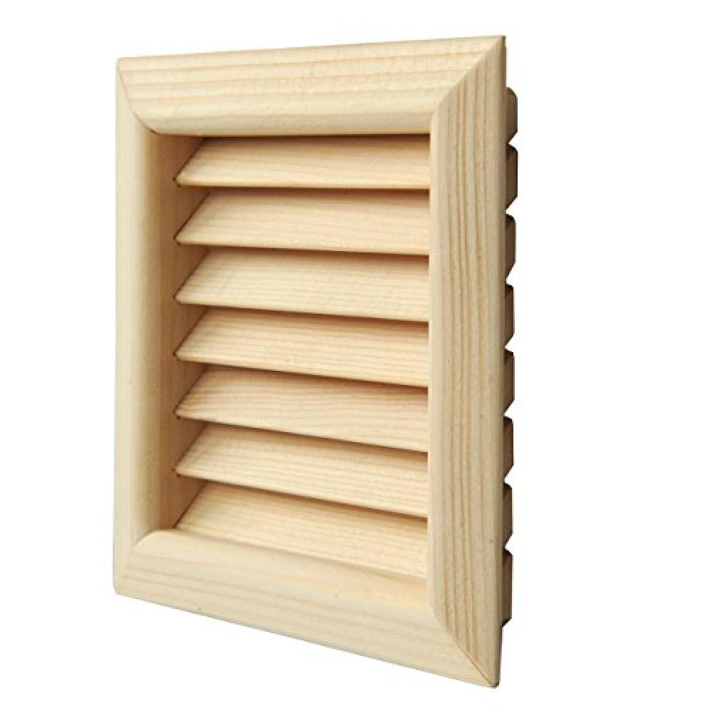 LGES100P La Ventilazione Griglia Legno Pino Rosso Incasso 100x100
