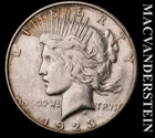 1923-S Silver Peace Dollar - Scarce  Better Date  No Reserve  #L3772