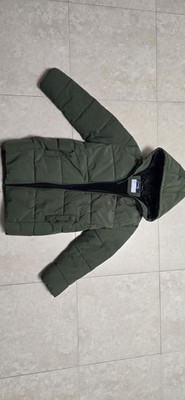 Futurino Boys Green Puffer Jacket Hooded Winter Size 140 / 7-9Y