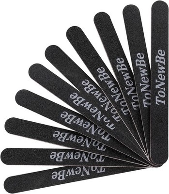 10PCS Professional Double Sided 100/180 Grit Emery Board for Natural &