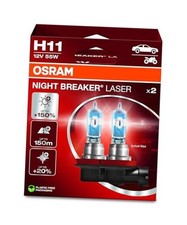 NIGHT BREAKER LASER 150 Brighter Halogen Headlight Lamp, 64211NL 2 Lamps H11