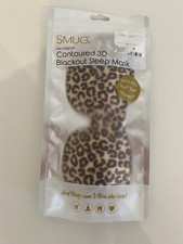 Smug The Original Contoured 3D Blackout Sleep Mask Leopard Print New