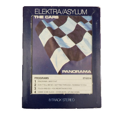 The Cars Panorama 8 Track Tape Roy Thomas Baker Elektra Asylum 1980 Vintage