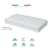 Materasso per Culla e Lettino Bambino in Tessuto Aloe - Anallergico e Antiacaro