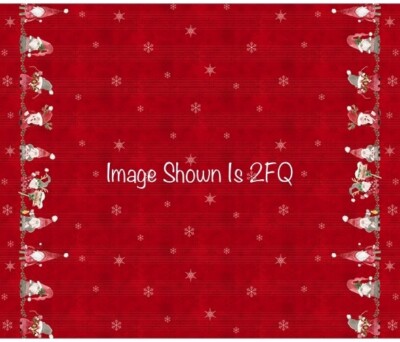 Fat Quarter P&B s Gnome s Home Tree Farm Xmas Double Border 100% Baumwollstoff