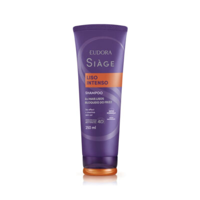 Eudora - Siage - Liso Intenso - Shampoo 250Ml - (Intense Straight 8.45FlOz)