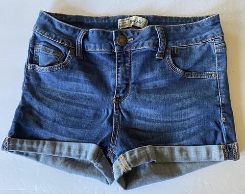 Blue Savvy Denim Jeans Cuffed Shorts 