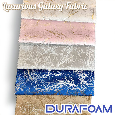 DURAFOAM Luxus Crushed-Velvet Galaxy Stoff Meterware FÜR ALLE POLSTER