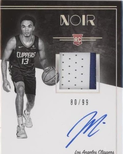 2018-19 Panini Noir Jordan Bell /99 ON CARD AUTO Noir 41/99 NBW 