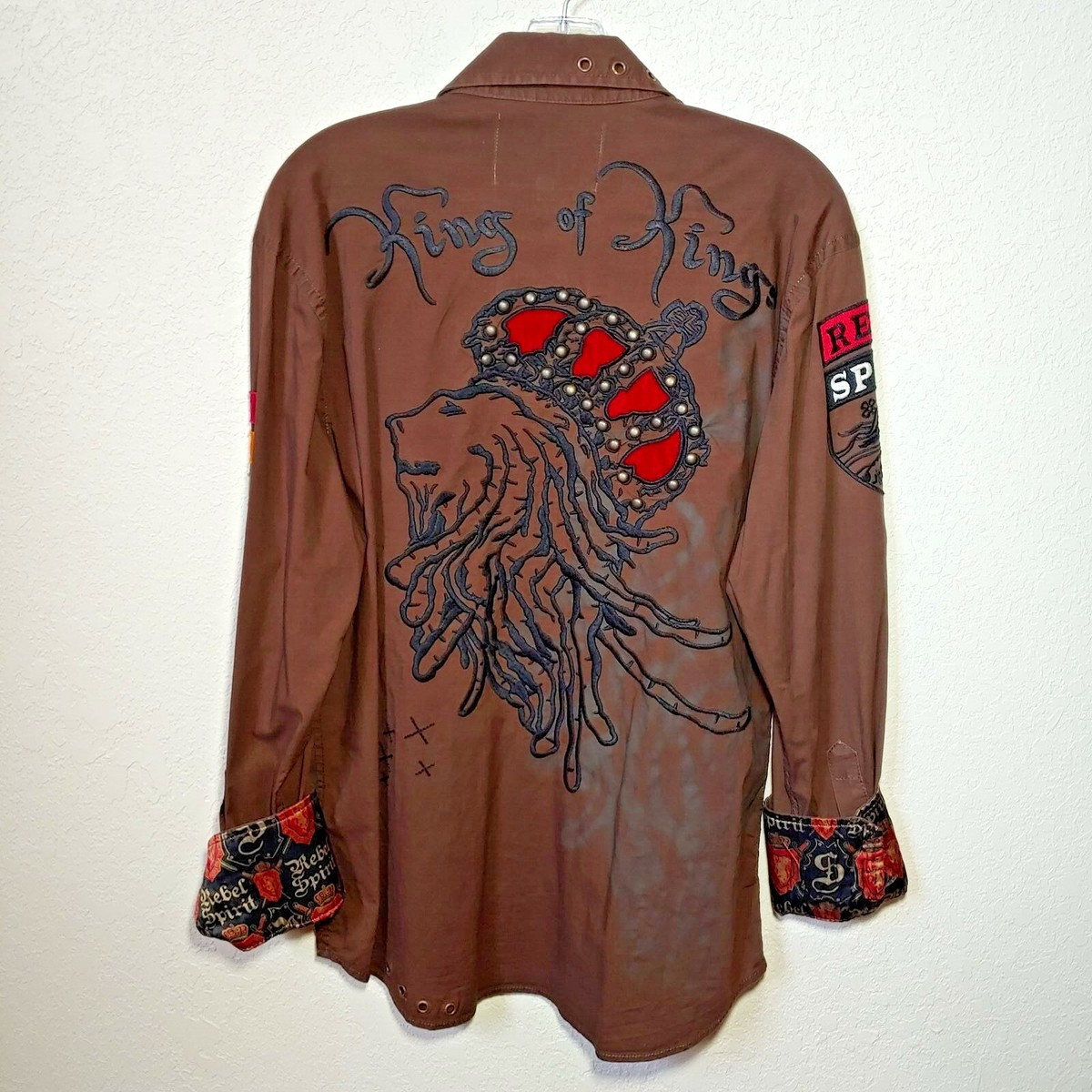 rebel spirit dress shirts Rebel Spirit | Brown | King of Kings Shirt