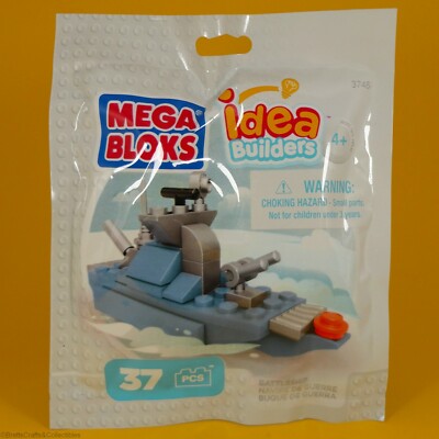 MEGA BLOKS - idea Builders (New/Sealed) (#3745) - Battleship (37pcs)