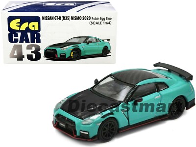 Era Car 1:64 Nissan GT-R R35 Nismo 2020 Robin Egg Blue NS20GTRRN43 Diecast Car