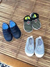 3 pair of baby Shoes sizes 4  5