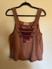 Urban Outfitters Womens Pink Serena Swing Cami Sleeveless Top Size Medium