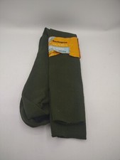 VTG BURLINGTON Long Anklets Anti-Static Nylon Socks 10-13 USA Made Green