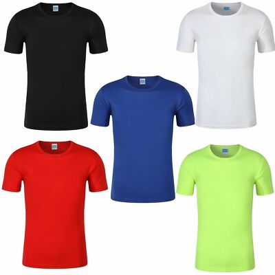 Herren Laufshirt Funktions Shirt Laufen Sport Fitness Marathon Shirt kurzarm