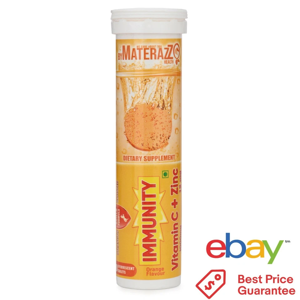 Vitamina C+ 60 Comprimidos FRESCOS NUEVOS Zinc Sabor Naranja Efervescente Máxima Absorción Foto 2 de 4