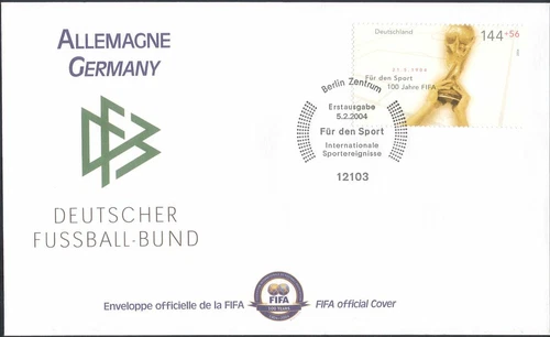 Germany 2004 FIFA 100th Anniversary/Football/Sports/Games/Soccer 1v FDC  n17624c