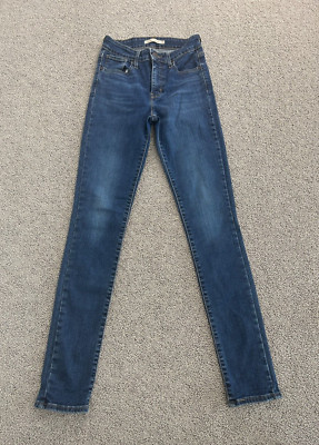 Levi's 721 High Rise Skinny W25 L30 fällt kleiner aus s. Abb. blau Jeans #441
