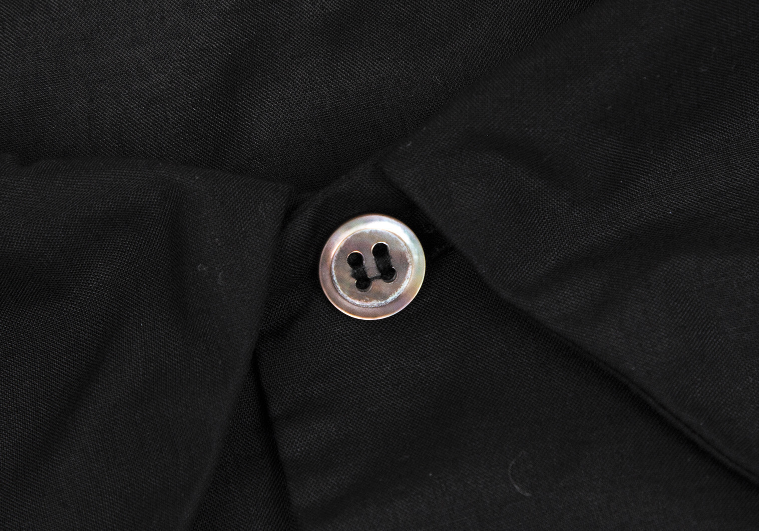 COMME des GARCONS Polyester Round Collar Shirt Bl… - image 5