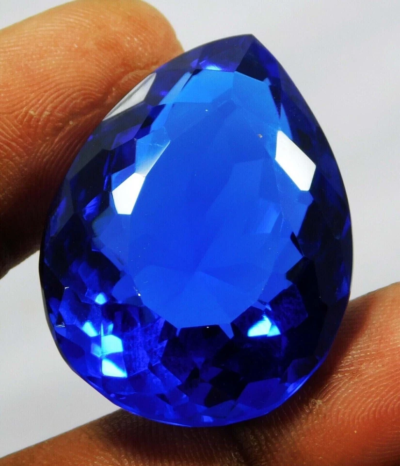 AAA+ 70.50 Ct. Blue Tanzanite Pear Faceted Cut Loose Gemstone for Birthday Gift - Image 4 of 4