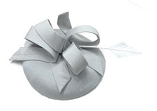 Sinamay Fabric Pillbox Hat Headband Feather Fascinator Ascot Hatinator Races UK