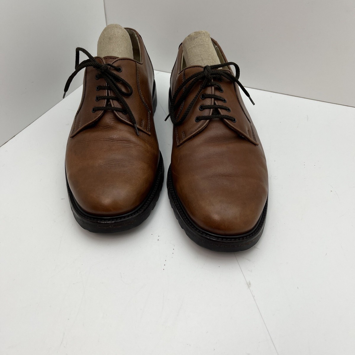 Faconnable By Albert Goldberg Chestnut Brown Leather Oxfords Size 10D Italy Faconnable By Albert Goldberg Chestnut Brown | Mercari main image 2